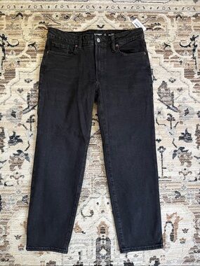 Old Navy Black Straight-Leg Jeans